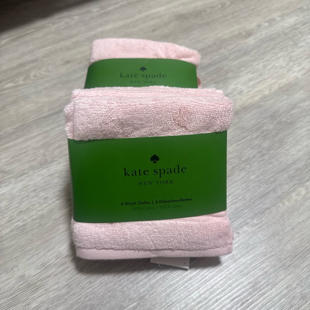 4 kate spade Pale Pink Washcloth Set - Picture 10 of 11